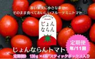 モリヒロ園芸が育てたじょんならんトマトの定期便D　スティックボックス入り（年間11回） 野菜 ミニトマト 甘い フルーツ サラダ