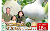 先行受付【テレビ紹介】青森 幻の生にんにく15玉（農家直送・収穫期だけの限定品） 青森にんにくファーム [稀少 ニンニク 今が旬 直送]