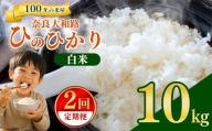【定期便2回】 奈良大和路 ひのひかり 白米 10kg | コメ 米 こめ お米 おこめ オコメ ひのひかり おにぎり 白米 おにぎり | 奈良県 五條市