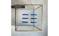 アクリル製ショートバレッタ clear blue（クリアブルー） eME　barretta 2 short 髪留め ヘアクリップ ヘアアクセサリー