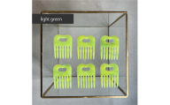 アクリル製 ヘアコーム light green（ライトグリーン） ヘアアクセサリー eME　tayu