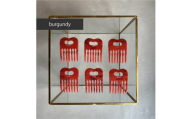 アクリル製 ヘアコーム burgundy（バーガンディ） ヘアアクセサリー eME　tayu