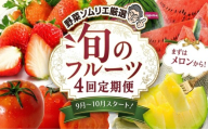 【 野菜ソムリエ 厳選 】 旬 の フルーツ 定期便 ( アールスメロン スタート ) 4回 先行予約 果物 いちご イチゴ 苺 とちおとめ やよいひめ かおり野 すいか 小玉スイカ ピノガール トマト フルーツトマト メロン アールスメロン 新鮮 おすすめ ソムリエ 野菜