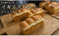 【 3ヶ月 定期便 】茨城県産 小麦の イギリスパン 2斤 2本 セット 食パン パン 小麦 冷凍 プレゼント ギフト