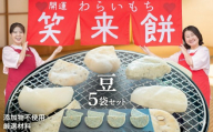 笑来餅 5個 セット（豆5個） 餅 もち もち米 豆餅 落花生