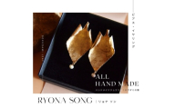 RYONA SONG ピアス　ドクダミの葉モチーフ ～自然×都会 中山道沿い築100年の古民家工房から、100%ハンドメイドアクセサリーをお届け～