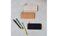 Teha’amana Square pencase Basic テハマナ スクエアペンケース　ベーシック ブラック 革 皮 雑貨 おしゃれ レザー 本革 こだわりの逸品 地域特産品 ギフト 自分用 人気 おすすめ