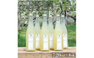 松陽園 りんごジュース 720ml×6本セット 遠野産りんご100%使用【1511274】