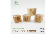 遠野の森の木の絵本 「 だれがどすた? 遠野物語 版 」  木製おもちゃ 遠野市 もくもく絵本研究所【1693633】