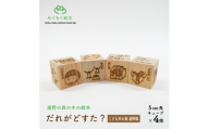 遠野の森の木の絵本 「 だれがどすた? こども本の森 遠野 版 」 遠野市 木製 もくもく絵本研究所【1693636】