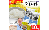 ＜令和7年産＞ひとめぼれ(無洗米) (精米)岩手県遠野市産 10kg(5kg×2袋) 河判【1714129】