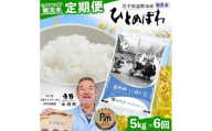 ＜毎月定期便＞無洗米 岩手県 遠野市産 ひとめぼれ 5kg ＜ コメマルシェ 河判 ＞全6回【4083197】