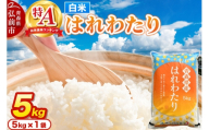 米 はれわたり【白米】5kg 特A評価 青森県産 [米 はれわたり 白米 精米 ブランド米 特A評価 美味 おいしい 青森県 弘前市 JAつがる弘前]