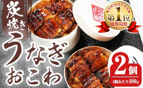 K-722 炭焼き 極 うなぎおこわ(180g×2個)【うなぎ料理 よし宗】霧島市 国産 鹿児島県産 うなぎ 鰻 ウナギ おこわ 炭火焼き 炭焼 蒲焼き 蒲焼 かばやき タレ もち米 2689844 - 鹿児島県霧島市