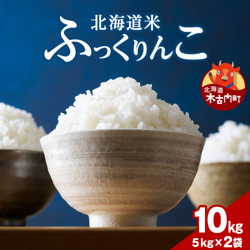 令和７年産！木古内町ふっくりんこ　10kg（5kg×2袋）米 ふっくりんこ 北海道米 2689857 - 北海道木古内町