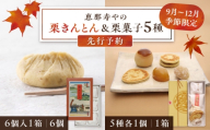 【先行予約】【着日指定可】【11月上旬から順次発送】栗きんとん6個と栗菓子5種類/ 栗きんとん くりきんとん 和菓子 栗菓子 栗 くり スイーツ 和スイーツ 秋 限定 銘菓 老舗 栗納豆 栗万頭 セット 食べ比べ 羊羹 季節限定 お茶請け お茶菓子 お取り寄せ 贈答 ギフト 岐阜県 /恵那市/ 恵那寿や〈配送不可地域：北海道・青森・秋田・長崎・宮崎・鹿児島・沖縄・離島〉[AUAS010-11A]
