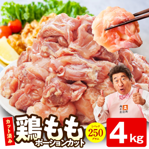 【カット済み】国産 鶏肉もも 4kg【スピード発送 氷温熟成×極味付け 小分け とり もも 簡単調理 唐揚げ 親子丼 家計応援】 mrz0498 2690452 - 大阪府泉佐野市