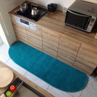 北欧風キッチンマット ラグマットタイプ 65×225cm ゆりかご型 フォレスト 抗菌防臭 SEK 織人しきもの屋工房 diw0278