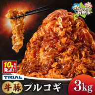 トライアル 牛豚プルコギ 3kg｜ふるさと納税 焼肉 肉 北海道 石狩市