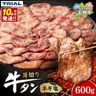 トライアル 牛タン ネギ塩 600g|ふるさと納税 牛肉 タン 北海道 石狩市