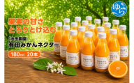 みかん ネクター 100％ ジュース 180ml×20本【ikd100-to180-20A】