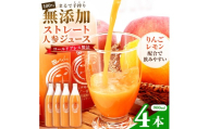 無添加ストレートにんじんジュース900ml×4本　国産りんご・国産レモンを使用した野菜ジュース【KN-009-005】