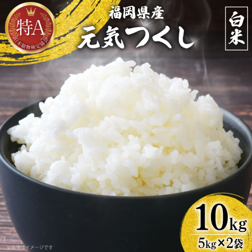 米 令和7年 白米 元気つくし 5kg 2袋 計 10kg [ベネフィス 福岡県 宇美町 um40azp190011] 令和7年産 お米 ご飯 コメ ごはん 2696358 - 福岡県宇美町