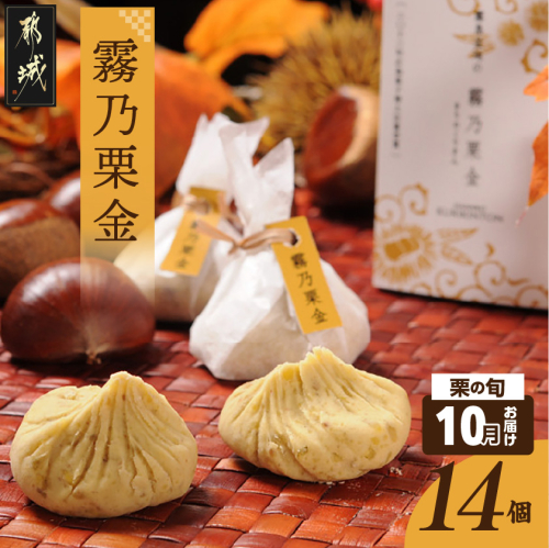 先行受付!【10月お届け】霧乃栗金 14個入_16-D8-003-10 2696655 - 宮崎県都城市
