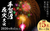 【2026年8月1日(土) 開催】手賀沼花火大会 観覧チケット Bシート 2席限定 手賀沼花火大会我孫子会場実行委員会《7月下旬-7月末頃出荷予定》千葉県 我孫子市 夏 風物詩