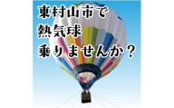 東村山市　熱気球係留体験搭乗会　大人1名分(中学生以上)　搭乗券【1747497】