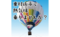東村山市　熱気球係留体験搭乗会　大人2名分(中学生以上)　搭乗券【1747509】