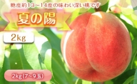 福島の桃 夏の陽 2kg （7～9玉） 先行予約 フルーツ 果物 伊達市産 もも モモ momo F20C-454