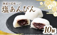 塩大福 塩あんびん 10個 100年の歴史を誇る和菓子屋 | 和菓子 わがし 詰め合わせ セット 老舗 塩大福 塩あんびん 石臼 つきたて 餅 国産小豆 厳選素材 職人 昔ながら 製法 こだわり 甘くない 甘さ控えめ あっさり 塩味 ふんわり もっちり あんこ 風味 素朴 個包装 人気 名物 お取り寄せ 栄屋菓子舗 埼玉県 桶川市