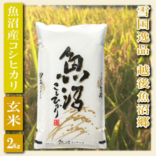 【先行予約 令和8年産】 雪国逸品 玄米2Kg 越後魚沼郷 魚沼産コシヒカリ お米 ブランド米 銘柄米 ご飯 おにぎり お弁当 和食 産地直送 香り つや 粘り  2698338 - 新潟県魚沼市