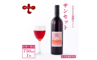 ワイン サンセット ロゼ 辛口 750ml×1本 ピノ・ノワール ＜2022遠野ワイン＞【1743114】