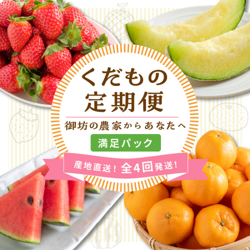 ≪2027年発送分≫産地直送！くだもの 定期便「満足パック」御坊の農家からあなたへ。【配送不可地域：北海道・青森・秋田・岩手・沖縄・離島】 2699325 - 和歌山県御坊市