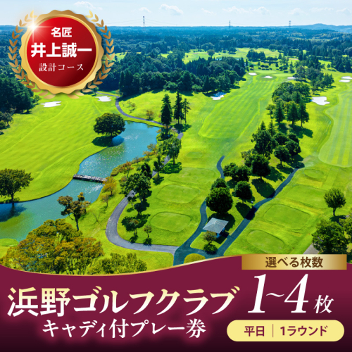 【選べる枚数】浜野ゴルフクラブ平日1Rキャディ付プレー券1～4枚（7月～9月、1月～3月） 2699465 - 千葉県市原市