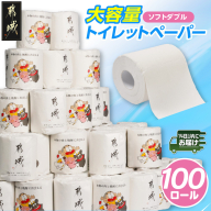 都城市PRトイレットペーパー（ソフトダブル）100ロール×1箱≪みやこんじょ快速便≫_12-I5-TP100-R