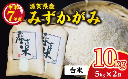 令和7年産　近江米 みずかがみ【10kg（5Kg×2袋）】環境こだわり米【AB61W】 2700667 - 滋賀県近江八幡市
