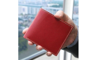 2つ折り財布【福岡市内製造】＜レッド＞
