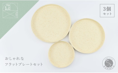 有田焼 バーチカルプレート 3個 セット 化粧土【まるぶん】食器 器 うつわ 皿 プレート クリーム マット おうちカフェ おしゃれ パスタ皿 カレー皿 ギフト A35-717 2703326 - 佐賀県有田町