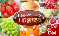 【定期便6回】山形県産10種のフルーツ 山形満喫便 FSY-2762