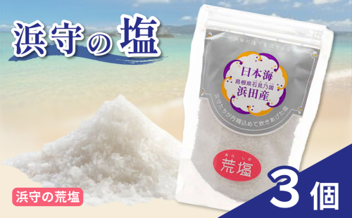 浜守の荒塩3個セット 【210_0005】 2704659 - 島根県浜田市