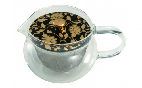 九谷焼 九谷和ポットNAGOMI POT・金襴手　黒 2705195 - 石川県能美市