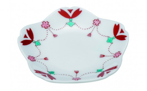 九谷焼　3号皿・さくら 瓔珞 5枚セット a01 民芸品 工芸品 焼き物 食器 2705393 - 石川県能美市