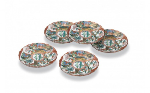 4.5号皿揃　庄三風 民芸品 工芸品 雑貨 食器 丸皿 お皿 プレート キッチン雑貨 キッチン用品 2705586 - 石川県能美市