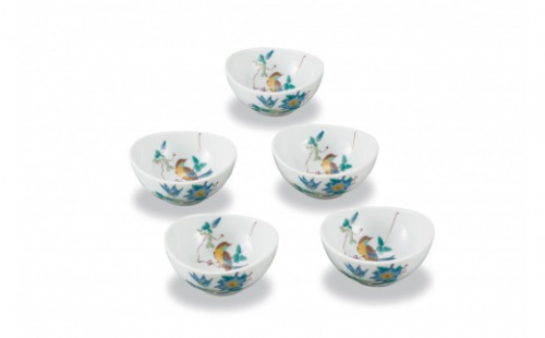 4号小鉢揃　花鳥 民芸品 工芸品 雑貨 食器 鉢皿 キッチン雑貨 キッチン用品 2705588 - 石川県能美市