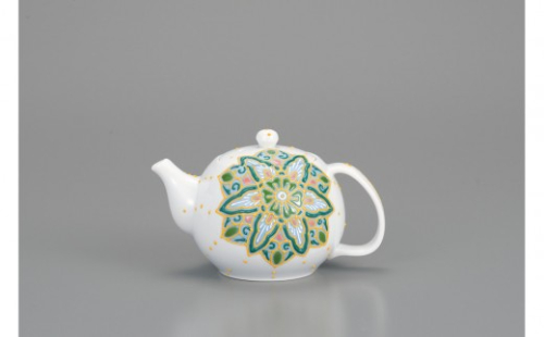 ポット急須　色絵華唐紋　相川志保 民芸品 工芸品 雑貨 ティーポット キッチン雑貨 キッチン用品 2705593 - 石川県能美市