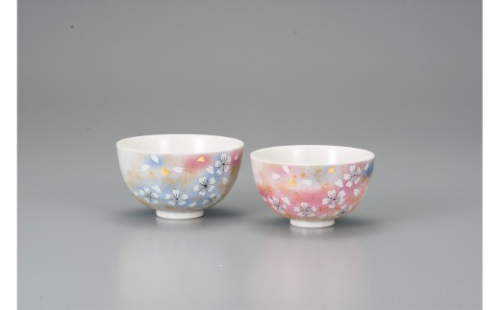 組飯碗　花の舞 民芸品 工芸品 雑貨 キッチン雑貨 キッチン用品 お茶碗 茶碗 2705594 - 石川県能美市