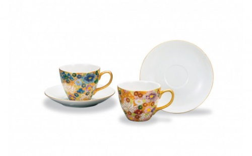 ペアカップ＆ソーサー　金花詰 民芸品 工芸品 雑貨 キッチン雑貨 キッチン用品 食器 コップ 2705601 - 石川県能美市